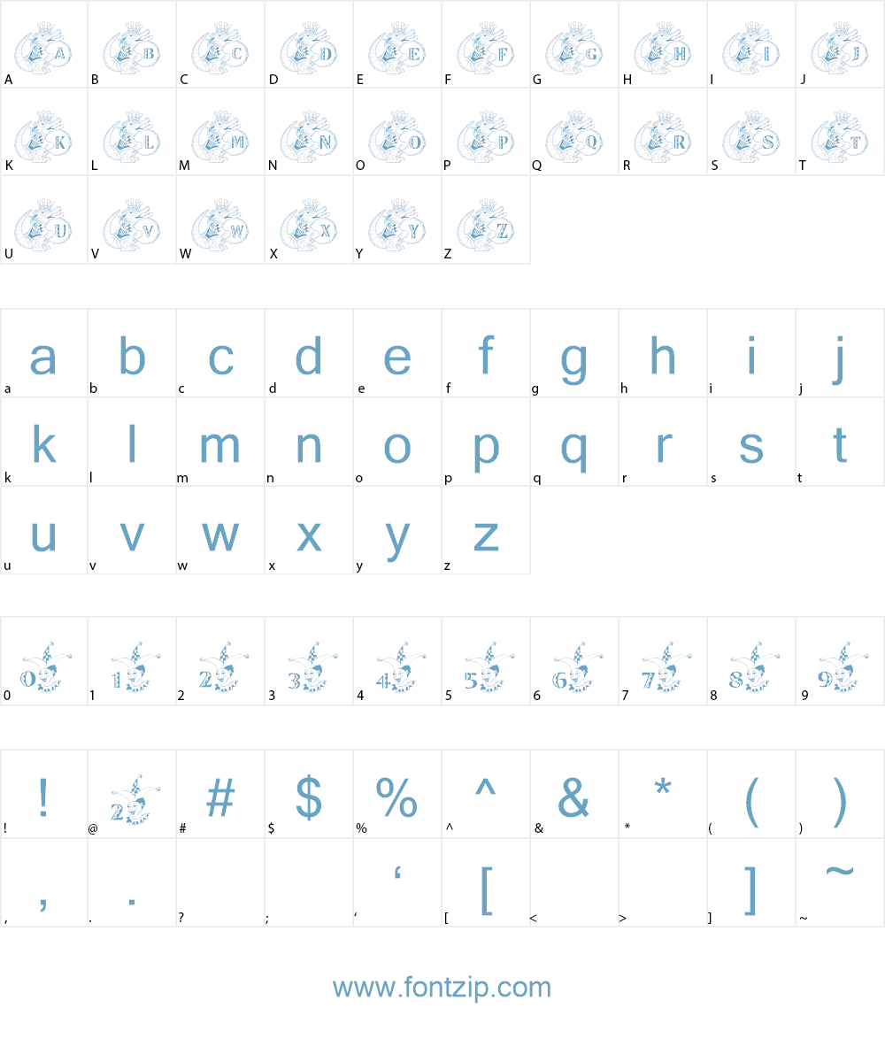 Croc Krewe Font Character